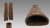 Reed Pipe, wood, wire (not original), Native American (Haida or Tlingit)